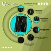 Detaillierte Ansicht der roten gepolsterten Radhose mit Coolmax-Sitzpolster, atmungsaktivem Lycra, nahtlosem Design, elastischer Passform und Komfort für lange Radtouren. Produktbild-Vorschau