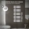 LuxeBath Designové koupelnové otopné těleso, 500x1200 mm, Náhled obrázku produktu 3