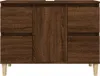 Waschbeckenunterschrank Braun Eichen-Optik 80x33x60 cm , Produktbild-Vorschau 5