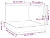 vidaXL Coussin pour palette 3 pcs. Motif de feuilles tissu Voir les images du produit 8