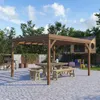 Outsunny Gartenpergola 4 x 3 m, traditionelle freistehende Produktbild-Vorschau 2