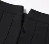 Damen Faltenrock kurzen Rock hohe Taille Reißverschluss Produktbild-Vorschau 3