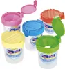 Wasserbecher Höhe 8cm transparent mit farbigem Deckel Produktbild-Vorschau 1