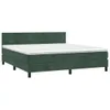 Boxspringbett mit Matratze & LED Dunkelgrün 180x200 cm Samt Produktbild-Vorschau 3