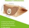 Product dimensions and features of vacuum cleaner bags. Produktbild-Vorschau