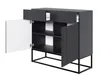 Selsey Veldio - Sideboard 2-türig mit Schubladen, schwarz Produktbild-Vorschau 3