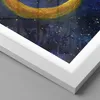 Gerahmtes Poster - Weißer Rahmen - Mädchen auf der Mond - Produktbild-Vorschau 2