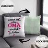 Trendation - Oma Deko-Kissen mit Füllung 40x40 mit Spruch Produktbild-Vorschau 2