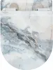 A top-down view of a toilet seat with a marble-like pattern. Produktbild-Vorschau