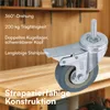 H&S Schwerlastrollen 75 mm - Rollen für Möbel - 4er Set - Produktbild-Vorschau 3