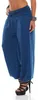 Damen Haremhose Hose Pumphose; Blau S/M/L 36/38/40 Produktbild-Vorschau 2