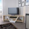 A modern living room corner with a TV stand, TV, and decorative items. Voir les images du produit