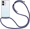 A clear product shot of a smartphone case with a lanyard attached, presented on a white background. Produktbild-Vorschau