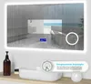 LED Badspiegel mit Uhr Bluetooth 3-Fache Vergrößerung Produktbild-Vorschau 2