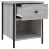 The Living Store Nachttische 2 Stk. Grau Sonoma 40x42x50 cm Produktbild-Vorschau 6
