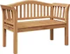 vidaXL Lavice hnědá 120 x 53,5 x 85 cm masivní teakové Náhled obrázku produktu 1