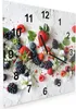 Wanduhr aus Glas mit Motiv Bunte Beeren- 30 x 30 cm - inkl. Produktbild-Vorschau 2