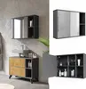 Badspiegelschrank Vicco Leano Anthrazit/Bergeiche 80 x 60 Produktbild-Vorschau 2