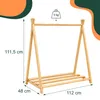 Relaxdays, appendiabiti per bambini, in legno di pino, con Anteprima dell’immagine prodotto 4