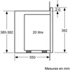 Micro-ondes solo encastrable 20l 800w blanc - Bosch - Voir les images du produit 6