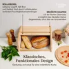 Brotlaib mit aufklappbarem Deckel Naturholz Produktbild-Vorschau 9