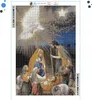 Haft diamentowy ARTULIO - Gwiazda betlejemska nad szopką - Podgląd zdjęcia produktu 3