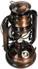A close-up studio shot of an antique-style oil lantern. Voir les images du produit