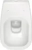 A top-down view of a white ceramic toilet bowl. Produktbild-Vorschau