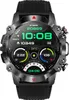 A close-up studio shot of a smartwatch with a black strap and a gray casing. Náhľad obrázku produktu