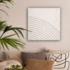 MuchoWow® - Leinwandbilder - Kunst - Weiß - Linien - Produktbild-Vorschau 2