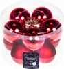 Christbaumkugeln 10er Set rote Glaskugeln 6 cm matt und Produktbild-Vorschau 4