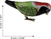 A tin toy bird with a wind-up mechanism, shown from the side against a white background. Dimensions are indicated by measurement lines and text. Produktbild-Vorschau