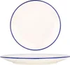 Piatto da dessert Rinart - Bordo blu - porcellana - 23 cm Anteprima dell’immagine prodotto 1