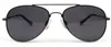 Schwarze Pilotenbrille Sonnenbrille Uni UV400 Schutz CAT 3 Produktbild-Vorschau 2