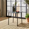 sweeek - Gartentisch aus Stahl 2 Plätze - Anthrazit Produktbild-Vorschau 2