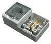 2-Fach Aufputzsteckdose Rauchglas IP44 16A/250V Schuko Produktbild-Vorschau 2
