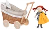 Luna Puppenwagen aus Weide in Naturfarbe (Beige) 48X28 Produktbild-Vorschau 8