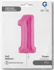 Ballon 100 Cm, Farbe Fuksia, Menge: 1 Produktbild-Vorschau 3