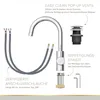 Waschtischarmatur Lenz BOW² Chrom – 360° schwenkbar, Pop-Up Produktbild-Vorschau 5