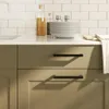 vidaXL Möbelgriffe 10 Stk. Schwarz 128 mm Edelstahl Produktbild-Vorschau 2