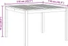 vidaXL Stół ogrodowy 110x110x75 cm z litego drewna Podgląd zdjęcia produktu 7