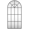Wandspiegel Schwarz 50x100 cm Gewölbt Eisen Produktbild-Vorschau 3
