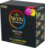 A box of SKYN condoms, featuring different varieties and a promotional offer. Náhľad obrázku produktu