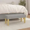 vidaXL Lavica Light Grey 70x30x30 cm Látka Náhľad obrázku produktu 2