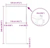 vidaXL Tenda a rullo per doccia con cassonetto 120x240 cm Anteprima dell’immagine prodotto 7