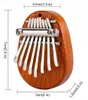 Mini kalimba - 8 touches - bois d'acajou - piano à pouces Voir les images du produit 8