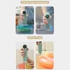 Collage showing a portable vacuum sealer in use. Produktbild-Vorschau