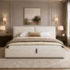 Letto imbottito idraulico Flieks, 160x200 cm, con spazio Anteprima dell’immagine prodotto 2