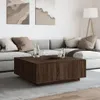 vidaXL Couchtisch Braun Eichen-Optik 100x100x40 cm Produktbild-Vorschau 3