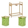 Relaxdays Wäschekorb Regal, ausziehbar, HBT: 73 x 64 x 33 Produktbild-Vorschau 6